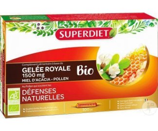 GELEE ROYALE/ MIEL D'ACACIA/ POLLEN BIO 