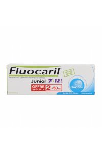 FLUOCARIL Junior 7/12 ans Bubble lot de 2 tubes de 50ml